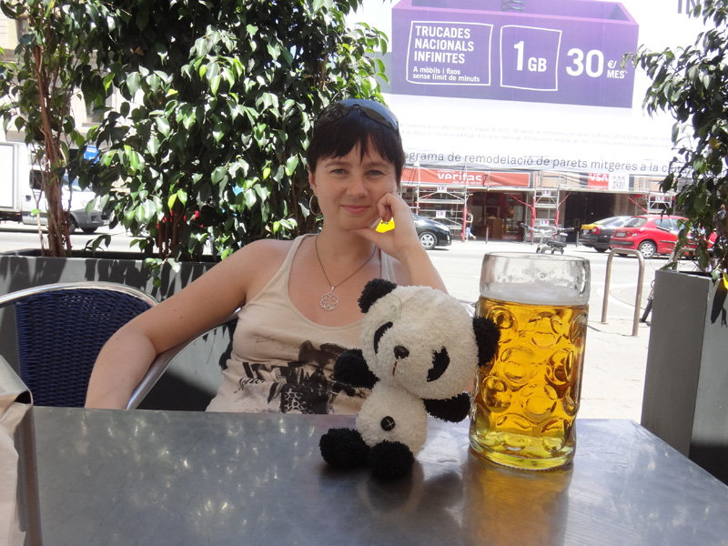 панда, пиво, барселона