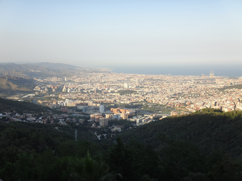 Барселона вид с горы