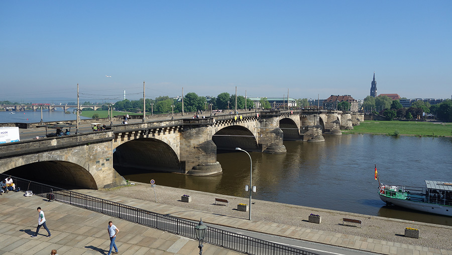 мост Августа Дрезден
