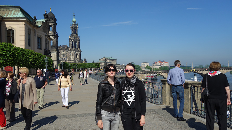 с Ольгой в Дрездене