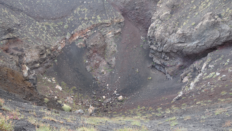 дно кратера на Этне