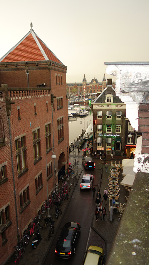 вид с крыши на Амстердам