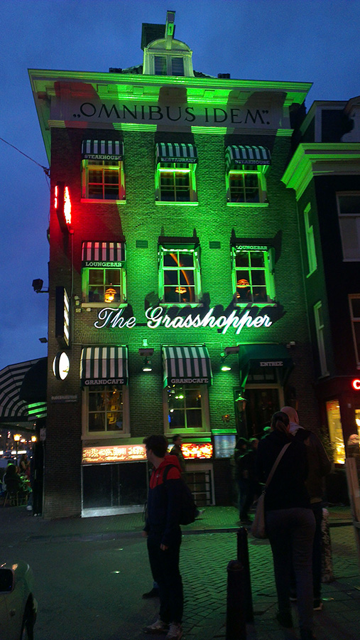 ночной Амстердам