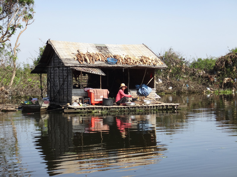 дом на воде камбоджа