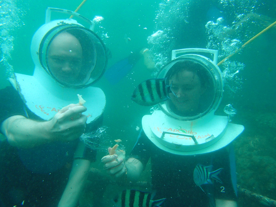 underwater walk bali