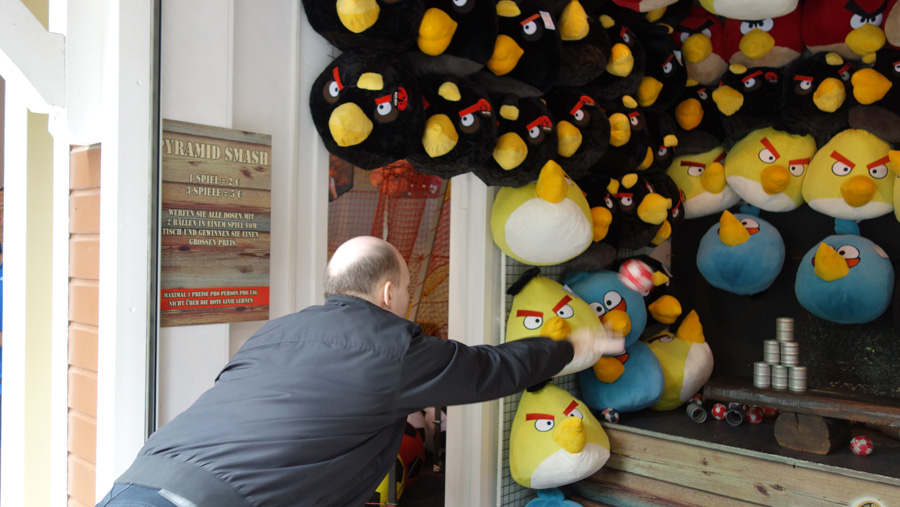 аттракцион с angry birds