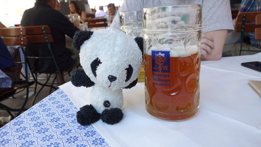 Панда и пиво в Баварии
