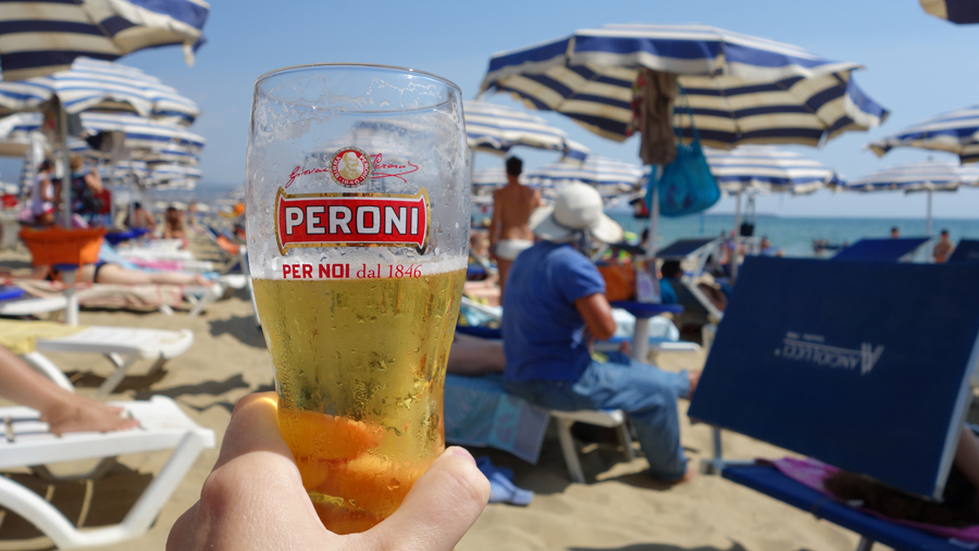 Peroni beer