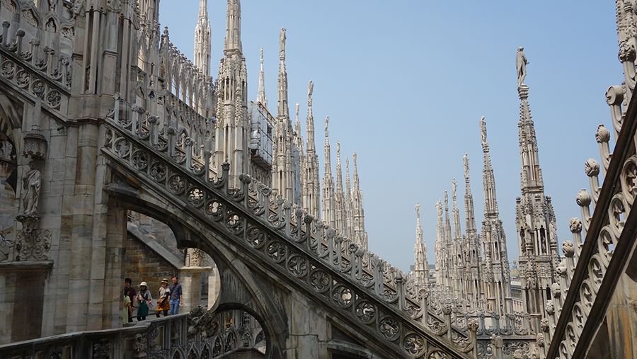 крыша Миланского собора
