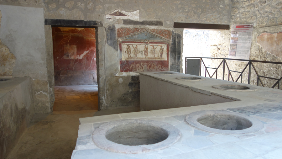 античные бани в Помпеях