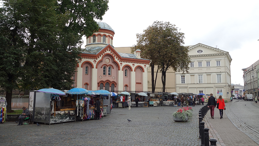 центр старого города в Вильнюсе