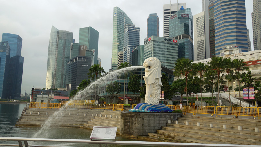фонтан тигр сингапур